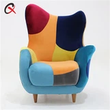 Yuqori orqa yumshoq mato stul